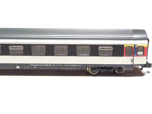 Fleischmann 890321 SBB 4achsiger 1 Klasse Personenwagen schwarz weiß