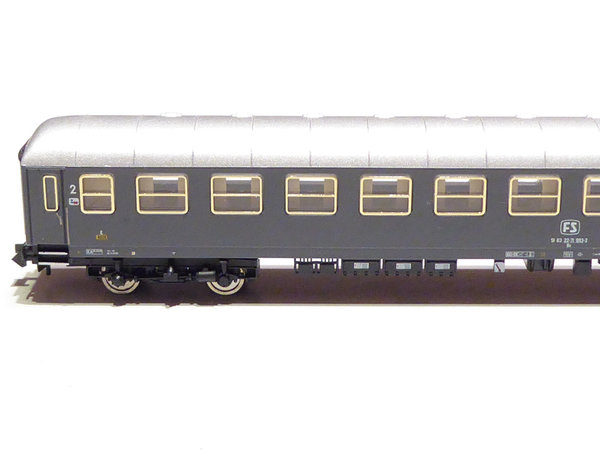 Fleischmann 811111 FS 4achsiger 2 Klasse Personenwagen grau