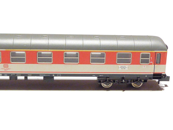 Fleischmann 838642 DB 4achsiger 1 2 Klasse Personenwagen grau orange