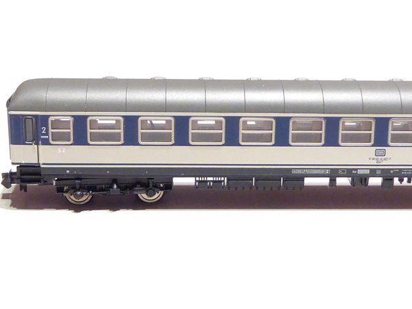 Fleischmann DB 834643 4achsiger 2 Klasse Personenwagen grau blau