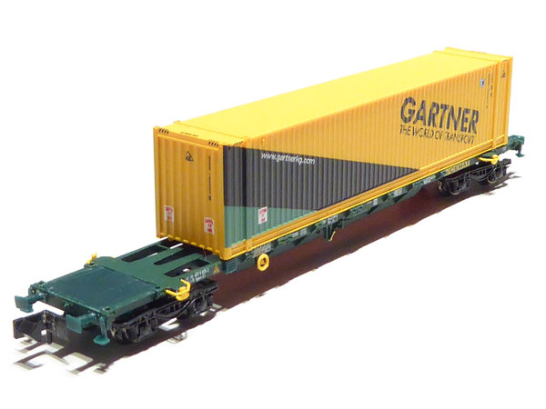 Arnold HN6589 ÖBB SBB CEMAT 4achsiger Containerwagen grün